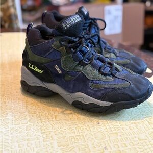 Vintage L.L. Bean Blue and Green Athletic Shoes